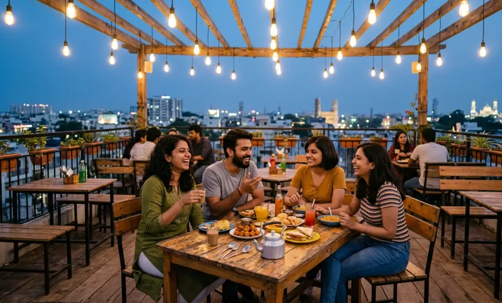 BUDGET ROOFTOP CAFE and Dining restaurents in Hyderabad