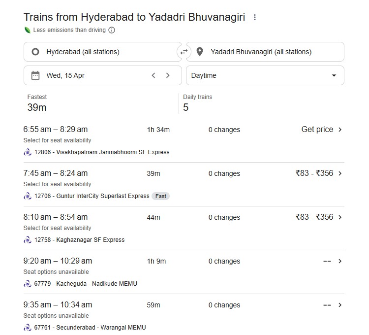 How to Reach Yadadri from Hyderabad – Ultimate Travel Guide (Bus, Train, Route) 3 how to reach yadagirigutta from hyderabad by train