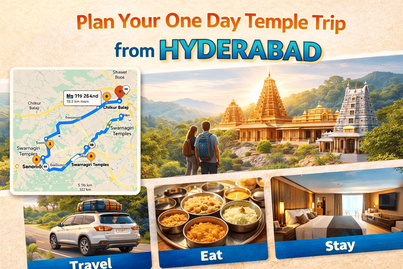One Day Temple Trip from Hyderabad – Best Itinerary for a Peaceful Journey 2 One Day Temple Trip from Hyderabad city - eat, travel, stay