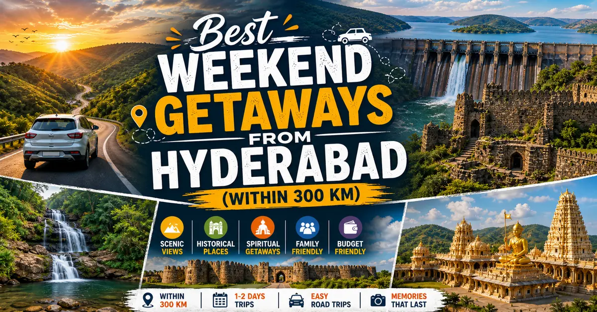 1 Best Weekend Getaways From Hyderabad (Budget-Friendly & Hidden Gems)