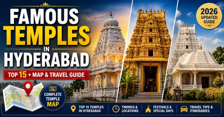 Famous Temples in Hyderabad (Complete List + Map, Timings & Travel Guide) 16 Famous temples in Hyderabad guide