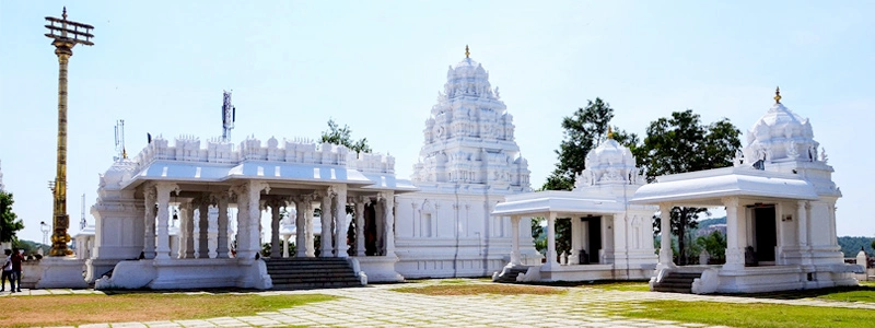 Sanghi Temple Hyderabad hilltop view