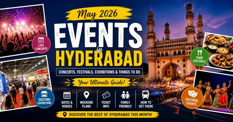 📌 Top Events in Hyderabad This Month (May 2026) – Concerts, Festivals & Things to Do 3 best events in Hyderabad this month (May 2026)